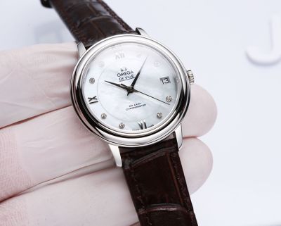 Omega De Ville Imported Quartz Movement 316L Steel 32.5MM Lady Replica Watch